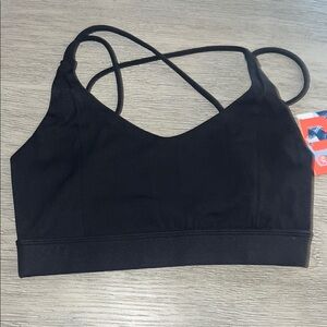 Born Primitive Exhale Black Crisscross Sports Bra